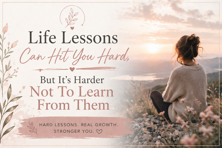Life Lessons Can Hit You Hard, But It’s Harder Not To Learn From Them