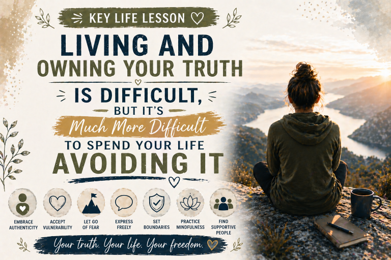 Key Life Lesson – Living And Owning Your Truth