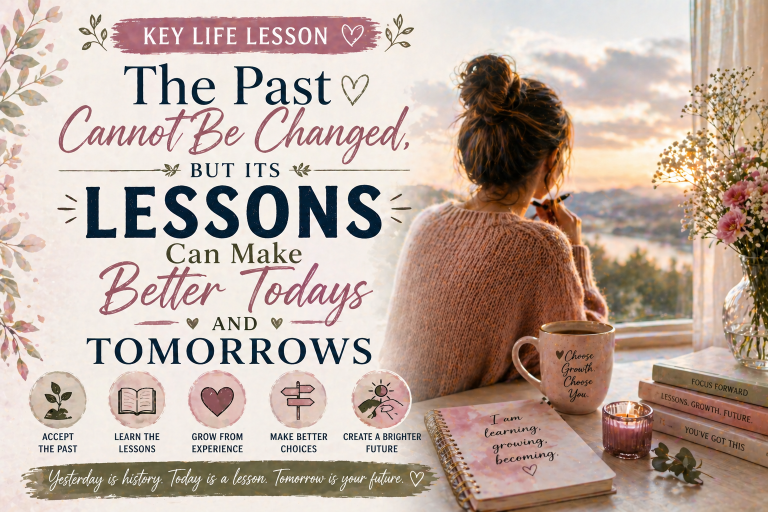 Key Life Lessons – The Past Cannot Be Changed