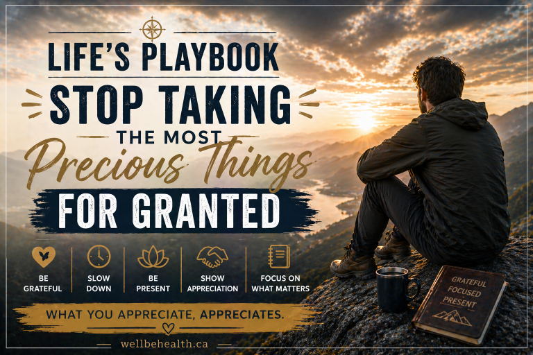 Life’s Playbook – Stop Taking The Most Precious Things For Granted
