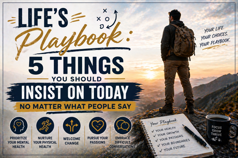 Life’s Playbook: 5 Things You Should Insist On Today No Matter What
