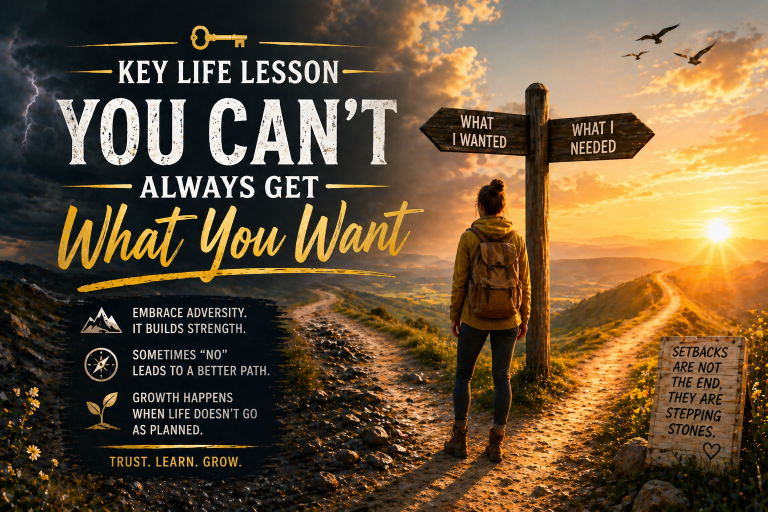 Key Life Lesson- You Can’t Always Get What You Want